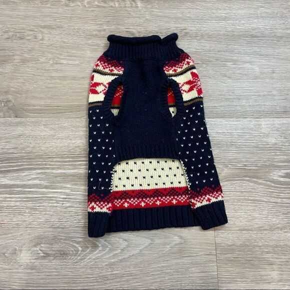 Fabdog Fair isle Stag Sweater Hollidays Christmas Sweater Outwear for small dog - Picture 2 of 7